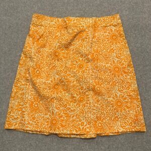 RipSkirt Hawaii Tuscan Sunflower Wrap Skirt Orange Floral Paisley Small NWT